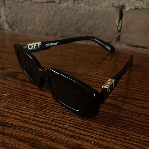Off-White Black and Gold Sunglasses